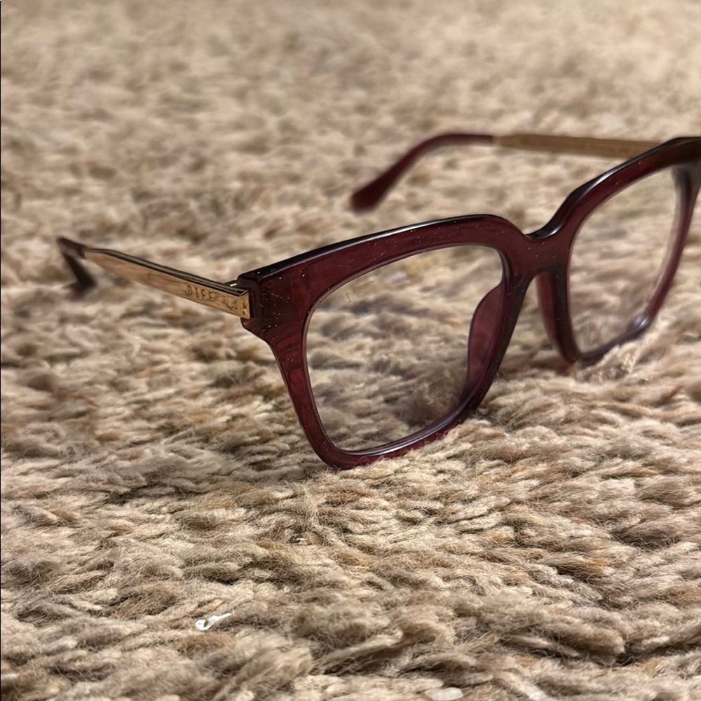 Diff Bella Burgundy Blue Light Glasses